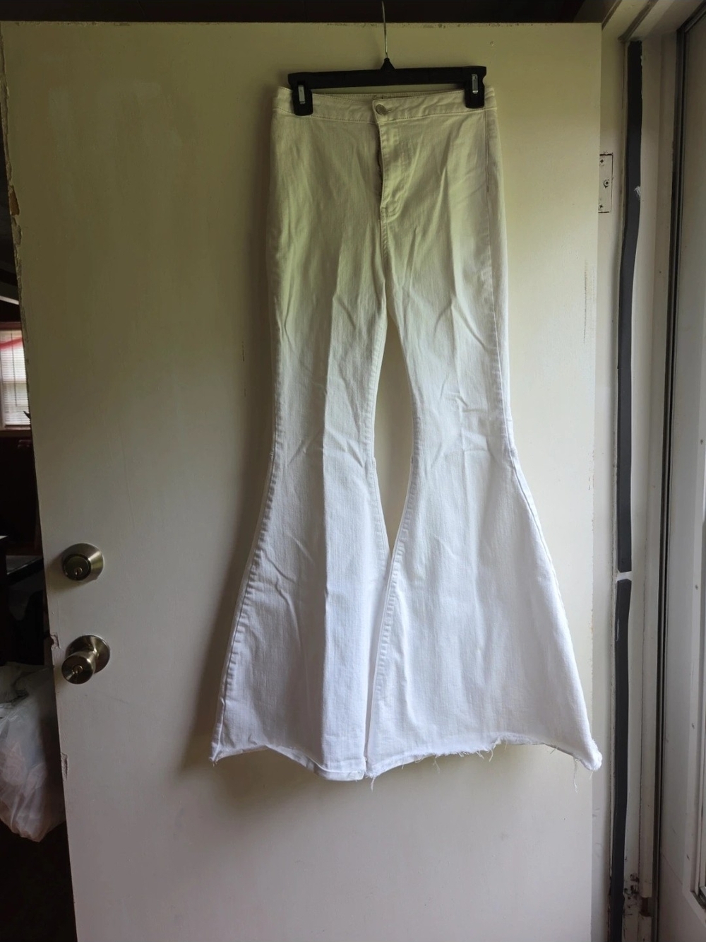 Free People White High-Rise Jeans